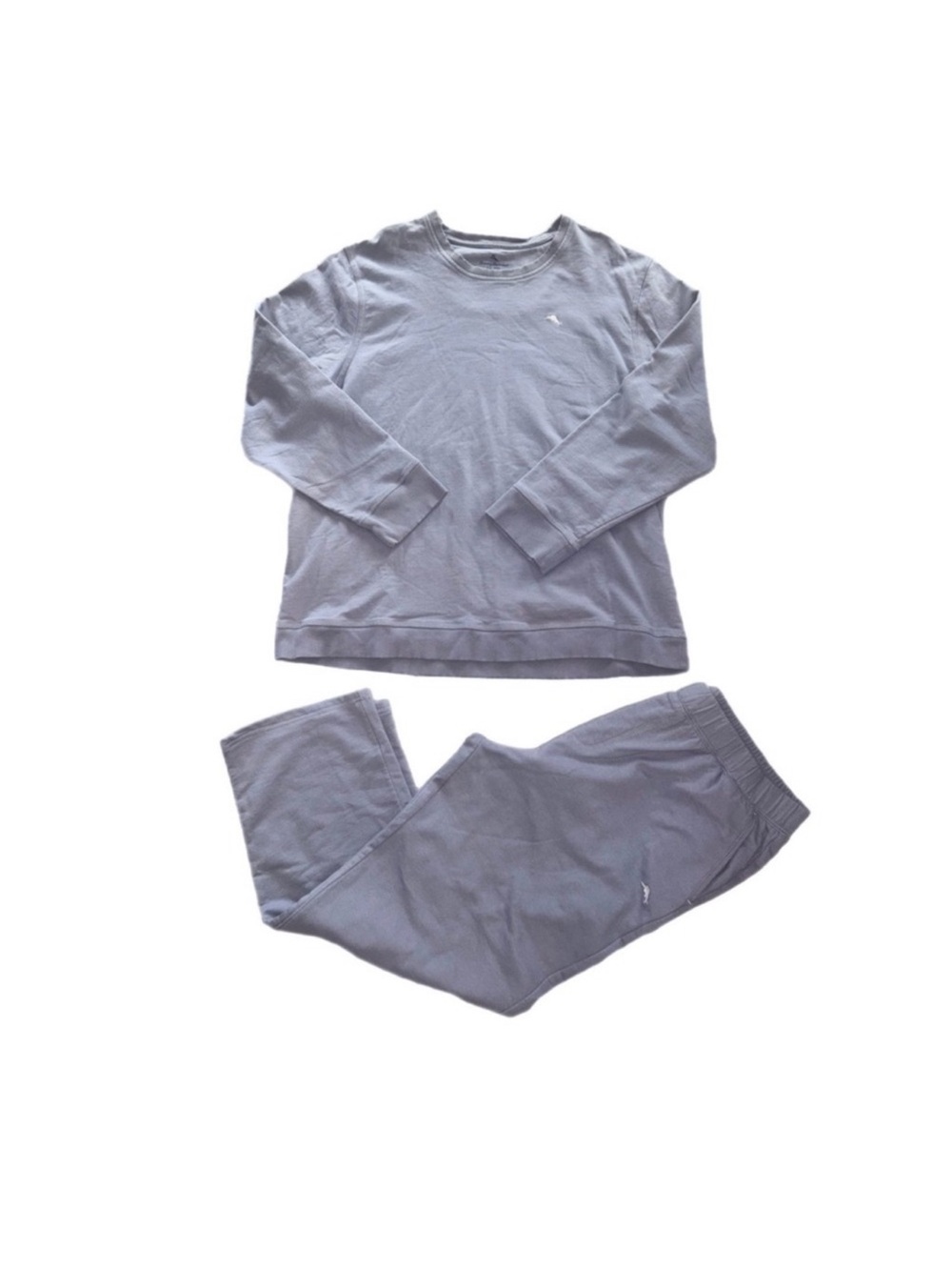 Tommy Bahama Men’s  Long Sleeve Pajama Set - Light Gray